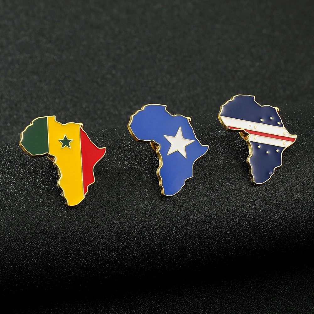 Брошь на лацкан с изображением карты Африки | Украшения и аксессуары