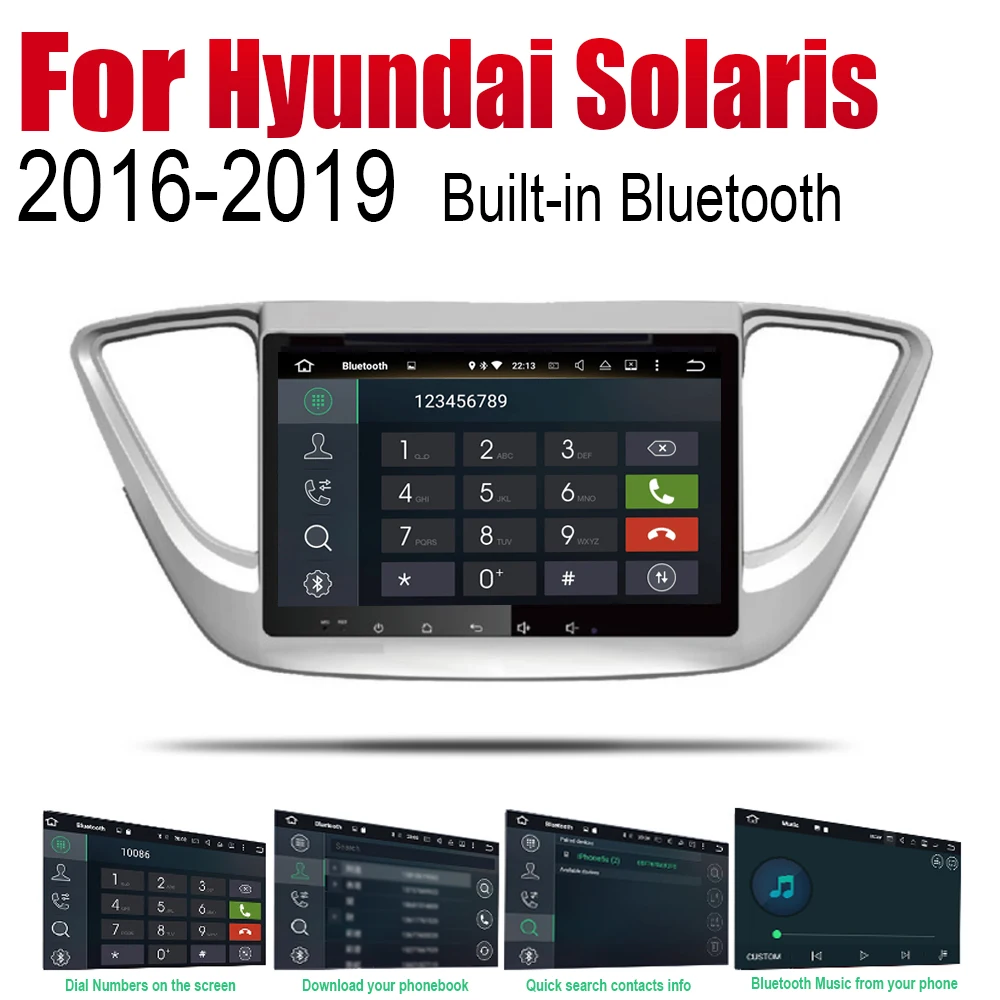 Автомобильный DVD GPS навигатор ZaiXi Android для Hyundai Solaris 2016 ~ 2019 проигрыватель навигация