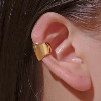 1pc trendy metal ear clips for women non pierced ear cuffs stud earring punk hip hop earrings jewelry chic vintage ear clip