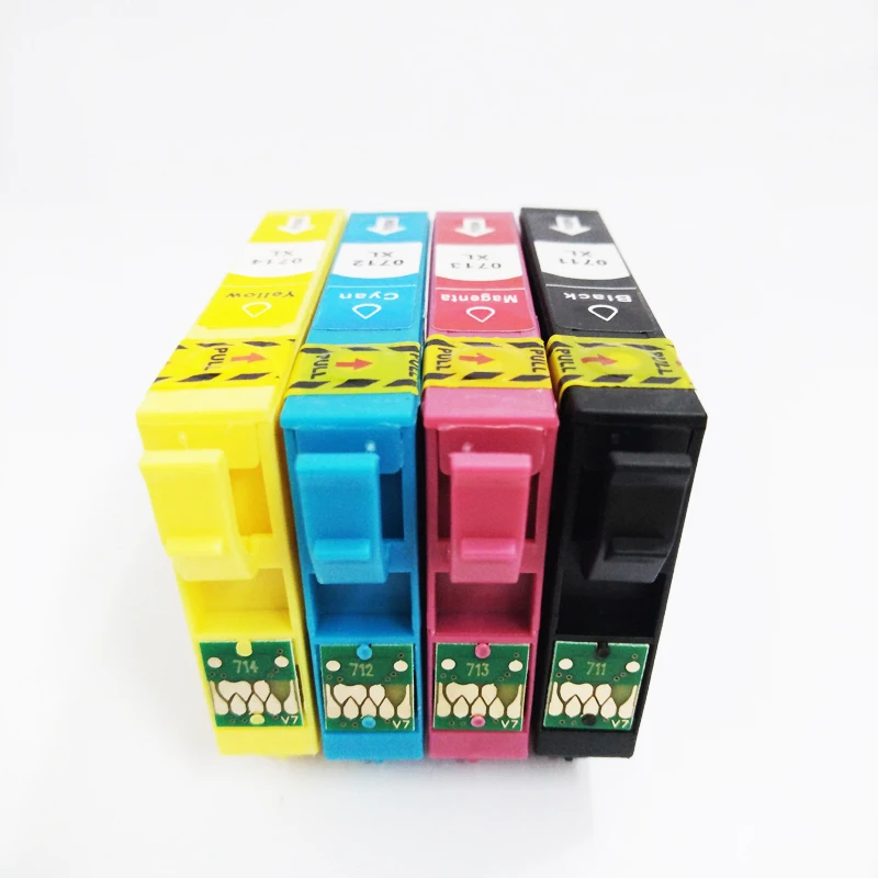 Чернильный картридж vilaxh T0711 для Epson - T0714 Stylus D78 D92 D120 SX210 SX215 SX100 SX200 DX4000 DX4050 DX4400 DX4450 |