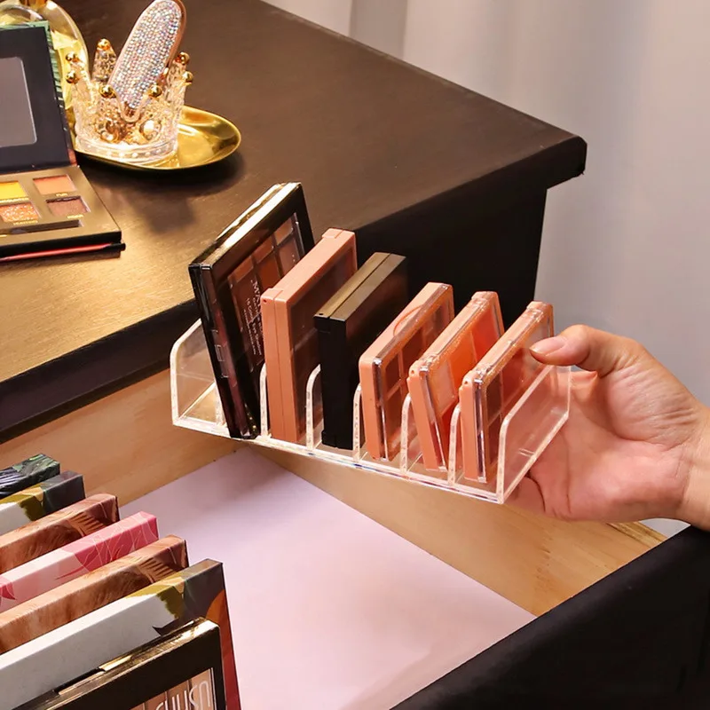 

7 Grids Acrylic Makeup Organizer Desktop Eyeshadow Display Storage Rack Lipstick Jewelry Cosmetic Makeup Powder Display Holder