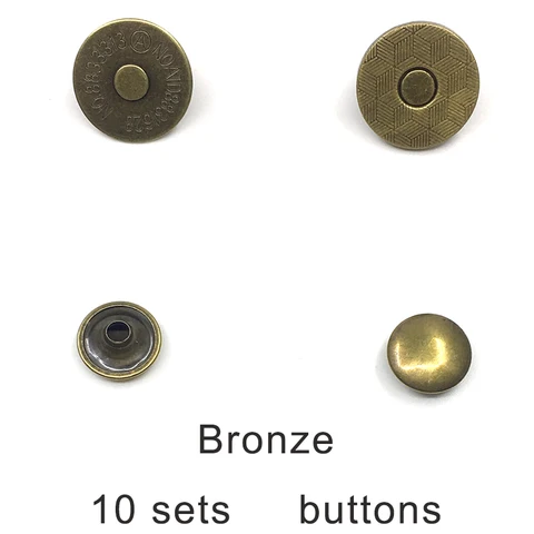 (10 компл./лот) 14-18 мм тонкие магнитные кнопки для сумок, магнитные застежки для кошельков, металлические застежки, магнитные застежки