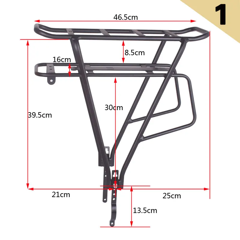 Черный 26 дюймовый 28 700C велосипедный багажник двухслойный задний регулируемый