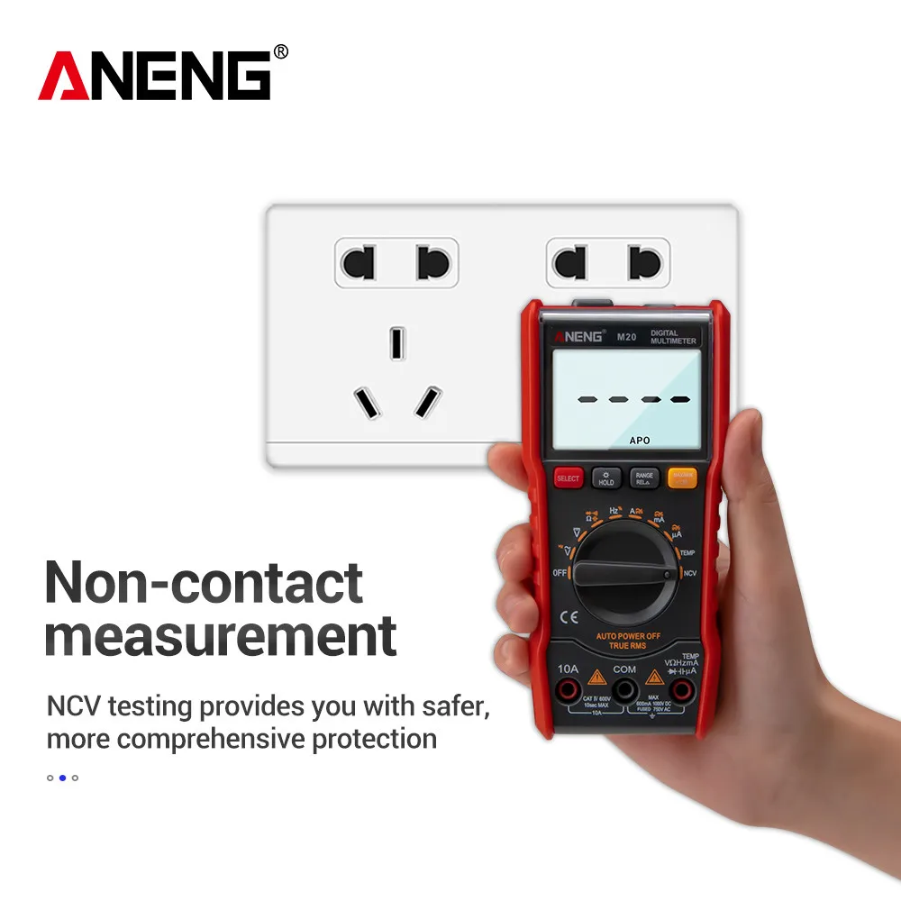 ANENG M20 мультиметр цифровой тестер 6000 отсчетов digital multimeter Мультиметр токовые клещи