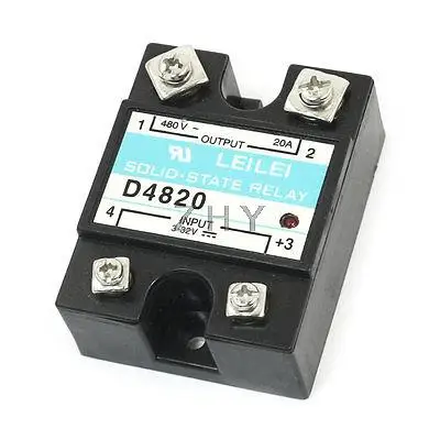 DC 3 32V к AC 480V 20A контроль температуры Однофазное твердотельное реле|Реле| |
