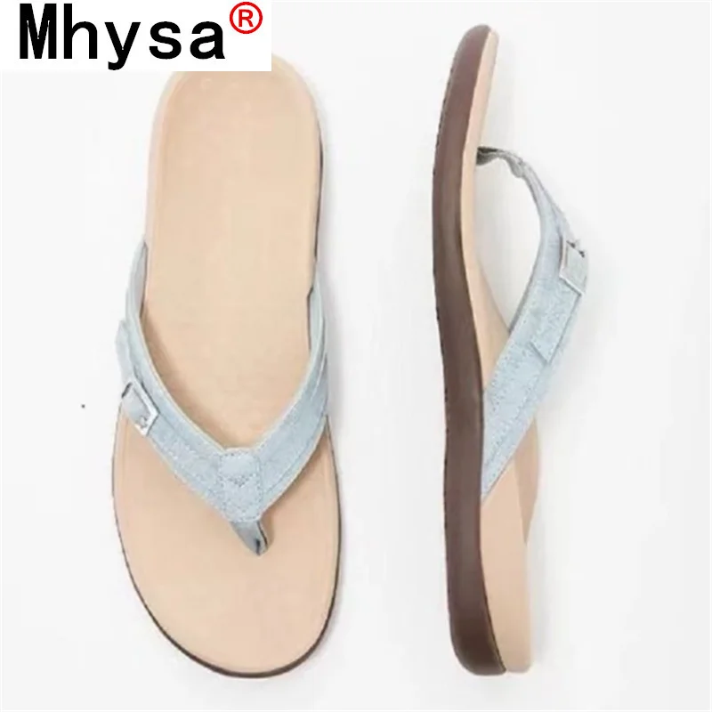 

2021 Women Sandals Summer Fashion Outdoor Beach Open Toe slippers Women Flip Flops Retro Buckle Casual Comfortable Women Shoes