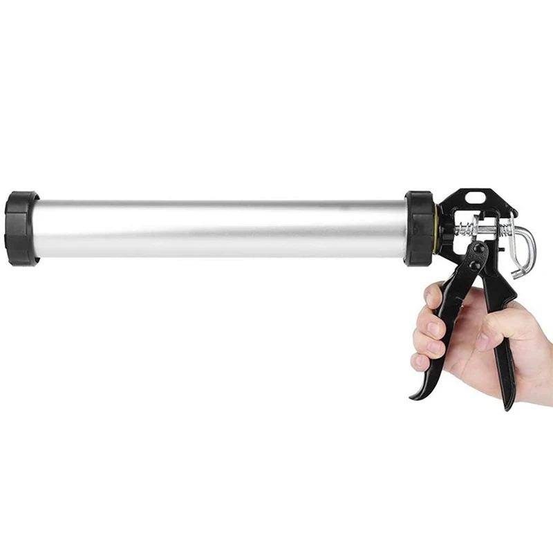 

600ML Aluminum Alloy Labor-Saving Hand Glass Cement Caulking Beauty Sewing Tool Rotary Manual Glue Tool