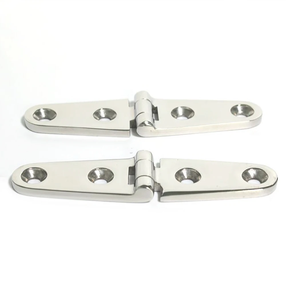 

1Pcs 316 Stainless Steel Hinge 103x27mm For Casting Caravan Deck Hinge Cabinet Drawer Door Butt Hinge Furniture Hardware