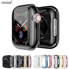 Cover For Apple Watch case 44mm/40mm iWatch 3 42mm/38mm Accessories TPU Bumper Screen Protector Apple watch series 5 4 3 se 6