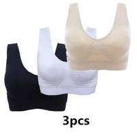 2pcs3pcs women bras seamless bra with pads easy comfort bra active everyday push up bralette vest wireless brassiere bra