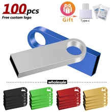 100pcs/lot New USB Flash Drive Super tiny Pen drive 64GB 32GB 16GB 4GB Pendrive 2.0 Waterproof USB Memory Stick free custom logo