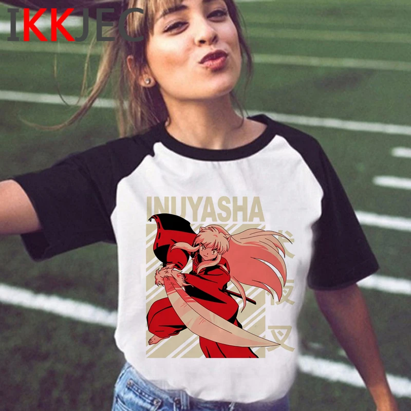 

Футболка Inuyasha, мужские футболки tumblr 2021, одежда для пар, белая футболка, топы, футболки, графические футболки для женщин