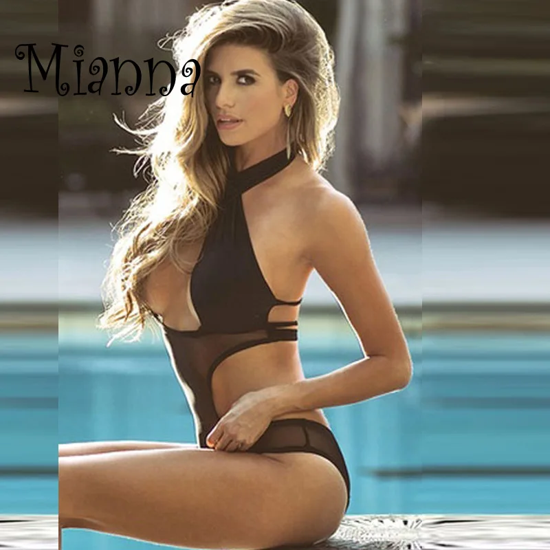 Женский костюм сексуальное Монокини нижнее белье купальник однотонное бикини 2021