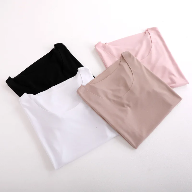 Korean Casual T Shirt Women O-Neck T-shirts Vogue Vintage Tshirts Cotton Plus size XXL Short Sleeve | Женская одежда