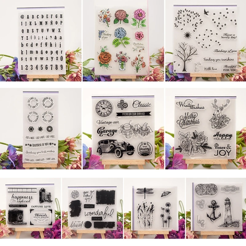 

Transparent Stamp Silicone Seal Sheet Decor For DIY Scrapbook Craft Card Album