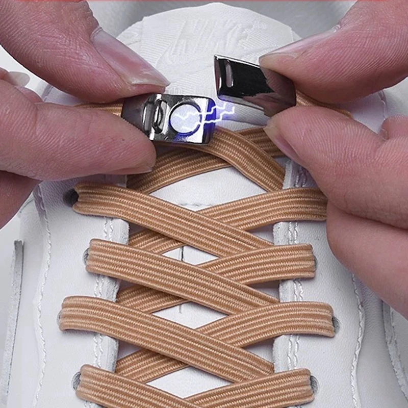 

Magnetic Shoelace Elastic Flat Shoe laces No Tie Shoelaces Quick Magnetic Lock Lazy Laces for Kids and Adult 24 Colors