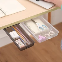 creative desk paste the drawer with the handle pen boxes hidden pen container desk desktop case