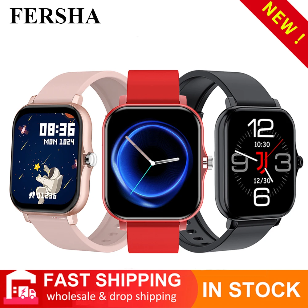 

2021 New Smart Watch Men Women Full Touch Screen Sport Fitness Watch IP67 Waterproof Bluetooth For Android IOS Smartwatch Men