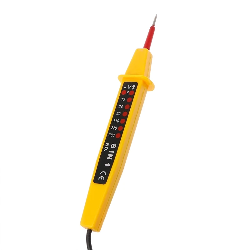 

8 In 1 Tester Voltage AC DC 6-500V Auto Electrical Pen Detector N0HB