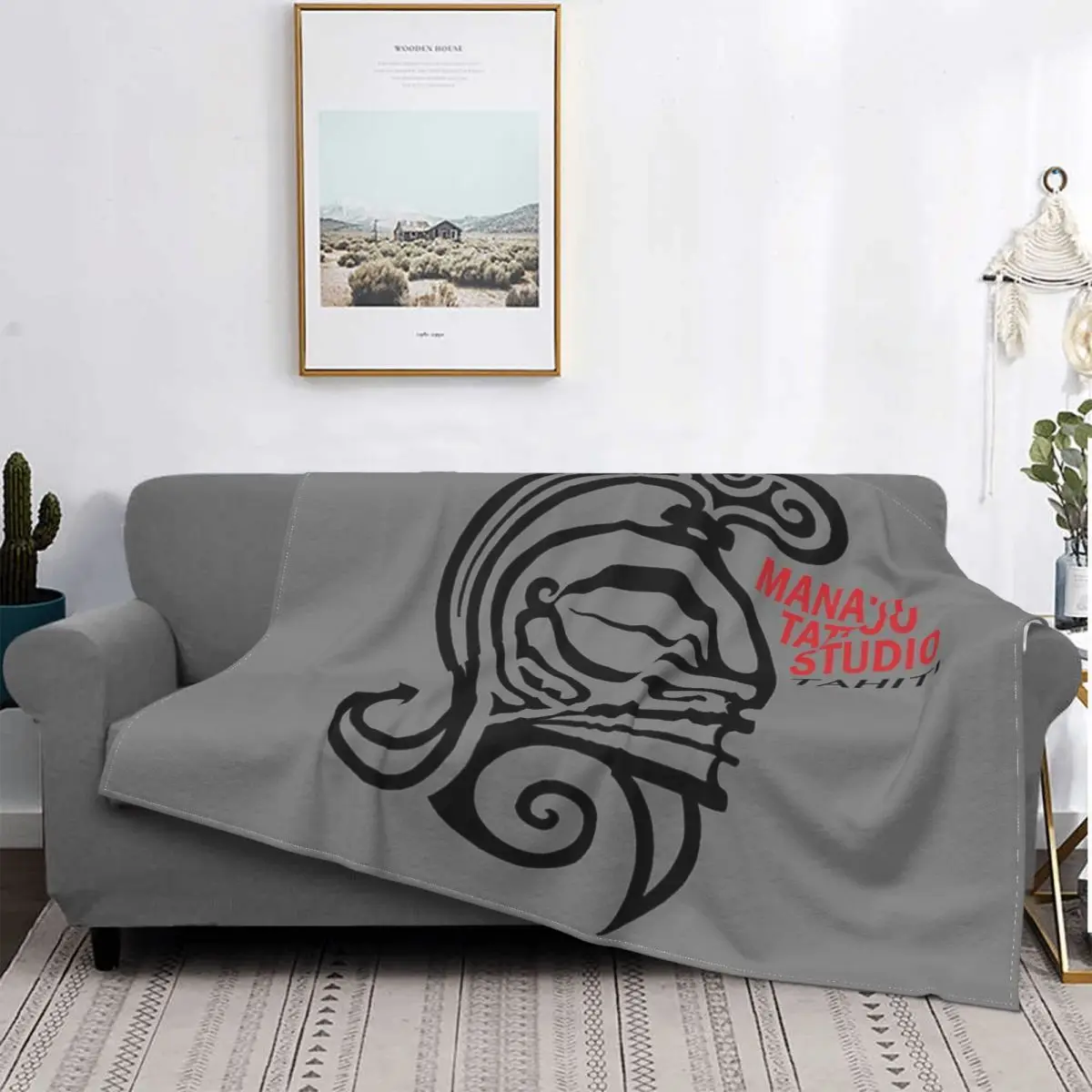 

Тату-студия Mana-Manta de Таити TIKI, для cama colcha, Edredon a cuadros, manta double para cama