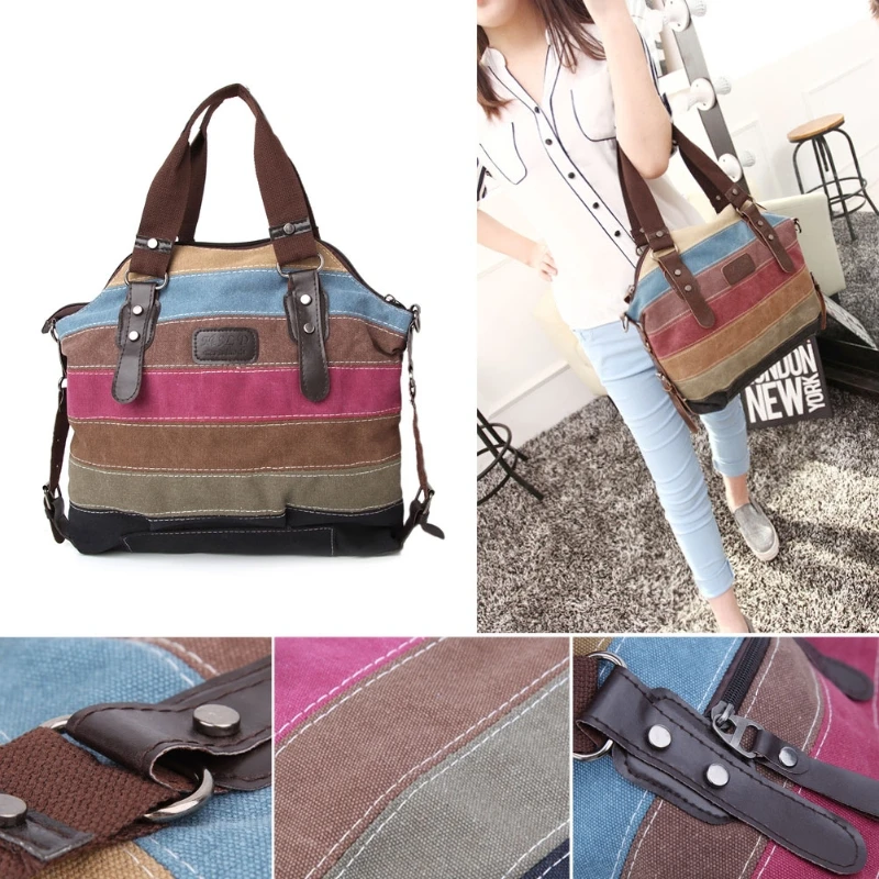 

Fashion New Women Shoulder Bag Large Capacity Canvas Satchel Crossbody Tote Handbag Purse Messenger Drop Shipping