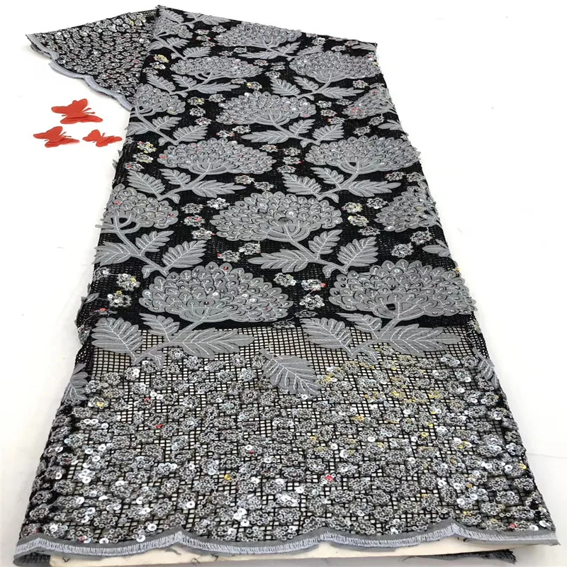 Французская сетчатая тюлевая кружевная ткань африканская 2020 высококачественное