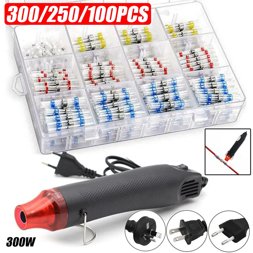 

Электрический мини-тепловой пистолет, 300 Вт, ручной тепловой пистолет с 300/100 шт. термоусадочной ячейкой для ремесла «сделай сам», рельефный т...