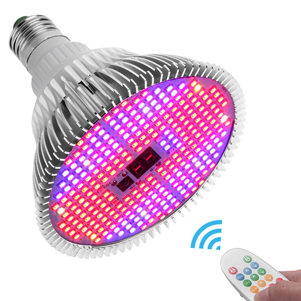 Фитолампа Е27 светодиодная лампа полного спектра для выращивания растений 220