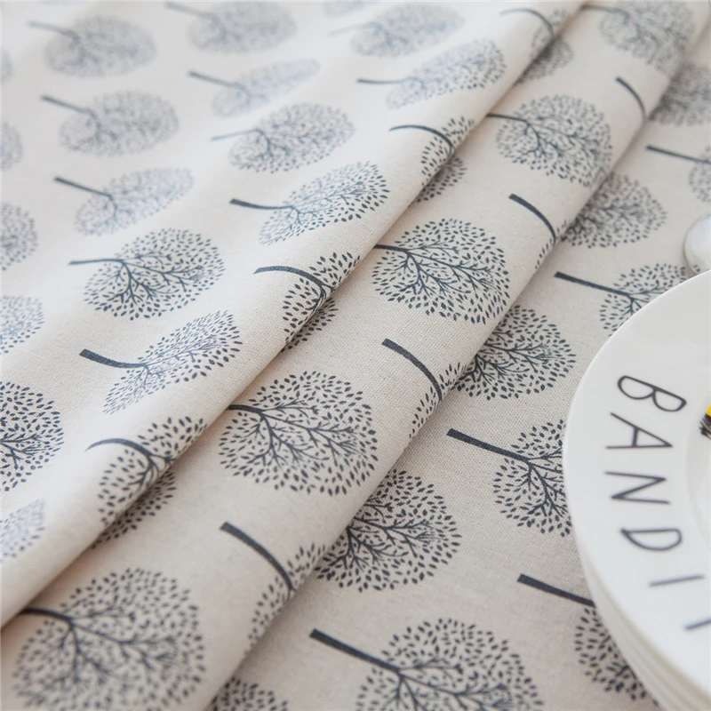 Домашняя искусственная скатерть из хлопка и льна прямоугольная белая для стола