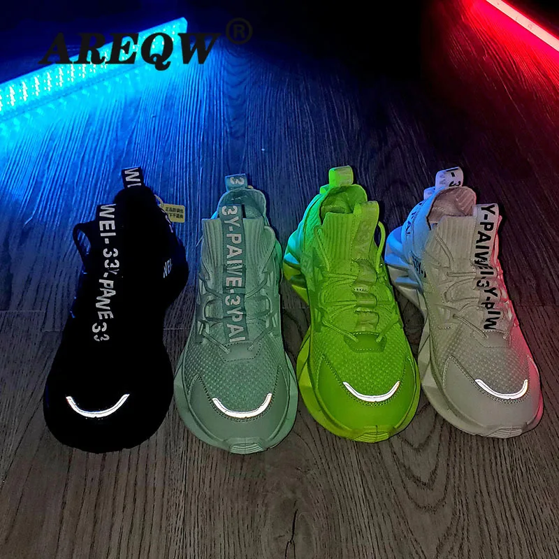 

2021 New Trend Men Comfortable Casual Sneakers Fashion Platform Shoes Man Designer Trainers Breathable Sneaker Black White Shoes