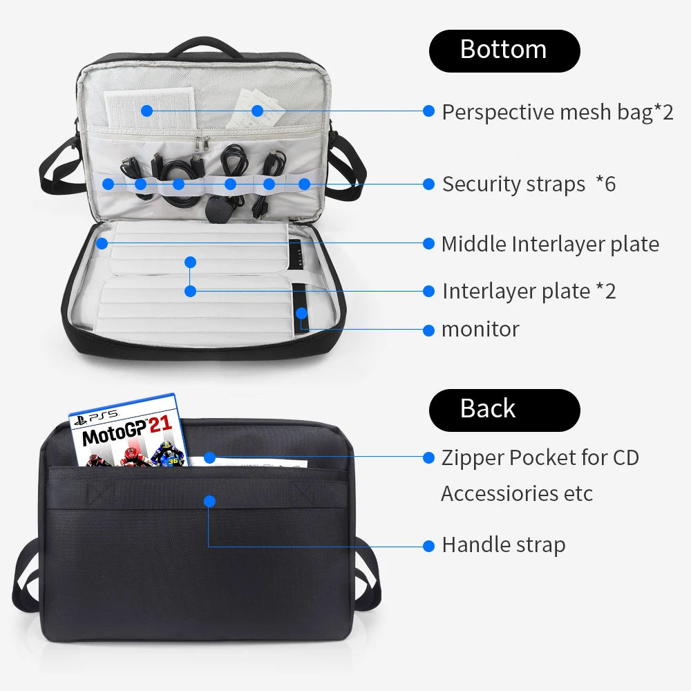 PS5 чехол дорожная сумка для хранения защитный роскошный регулируемый наплечный