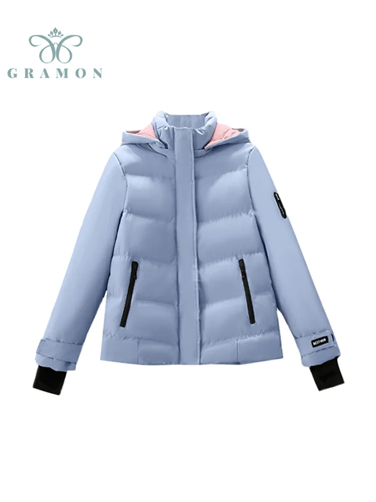 

Parka Women Jackets Winter New Cotton Padded Puffer Coats Plus Size Long Sleeve Hooded Warm Coat Femme Casual Thicken Chaquetas