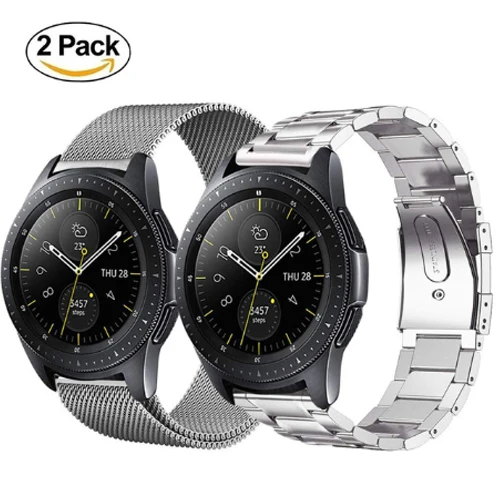 4 Ремешок для часов huawei gt для samsung galaxy watch band 46 мм active S3 Frontier/классический ремешок для часов металлический браслет+ пленка+ инструмент - Цвет ремешка: 4