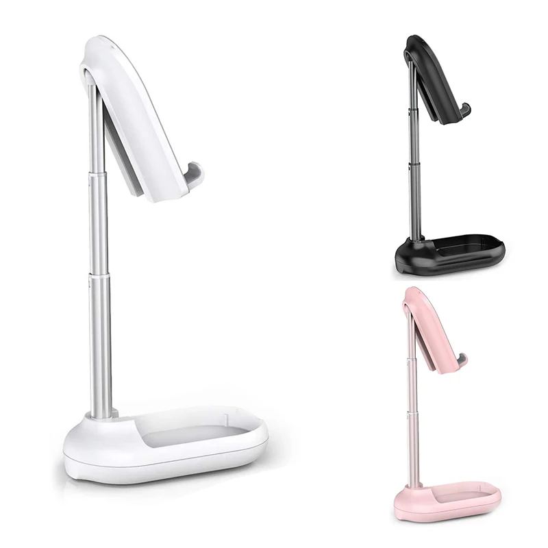 

Licheers Cell Phone Stand, Angle Height Adjustable Foldable Phone Holder for Desk, for All Phone/iPad/Tablet