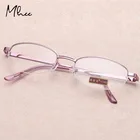 2021 женские очки для чтения с тонкой оправой в полуоправе из металлического сплава с защитой от усталости высококачественные пресбиопические очки фиолетового цвета от + 1,0 до + 4,0