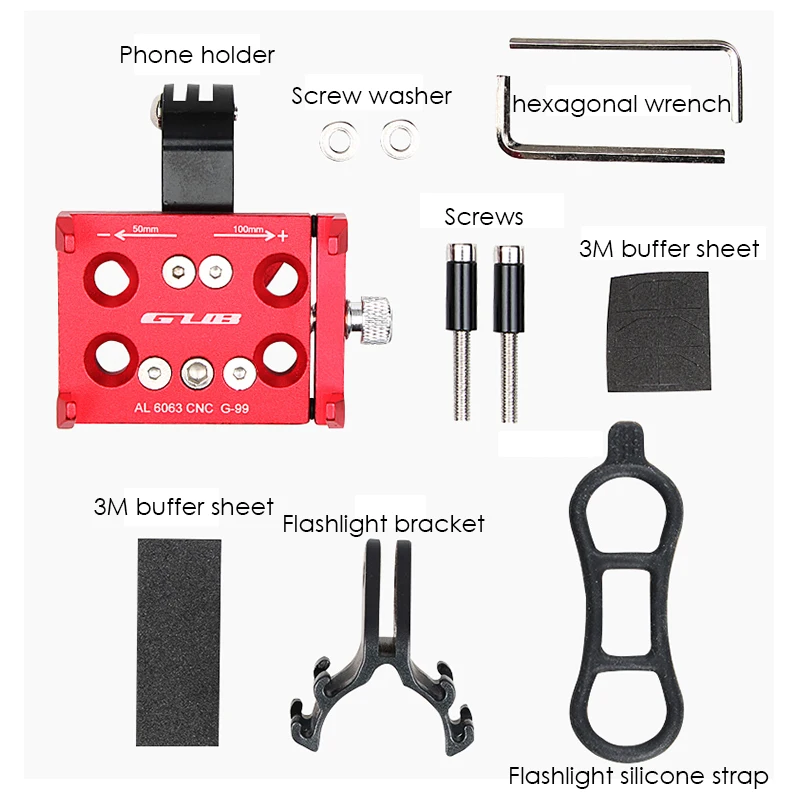 

HSSEE official authentic CNC aluminum alloy multifunctional bicycle phone holder for 3.4 "to 6.8" equipment bike phone holder