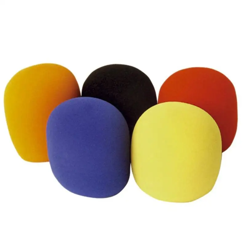 

5pcs Handheld Stage Microphone Foam Mic Windshileds Microphone Windscreens Covers (Random Color)