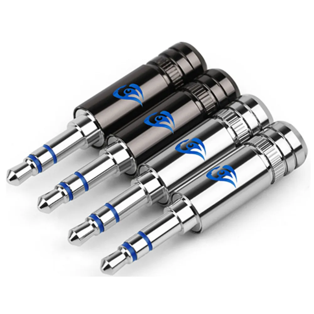 Аудио разъем Jack 3 5 мм полюс стерео 4 Слои покрытого родием бериллия наушники с