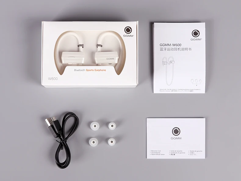 GGMM W600 Bluetooth наушники беспроводные Bluetooth наушники с микрофоном шумоподавление наушники стерео Бег Спорт гарнитура