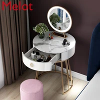 nordic marble desktop dresser with metal legs bedroom modern minimalist luxury mini waterproof stable dressing and tools