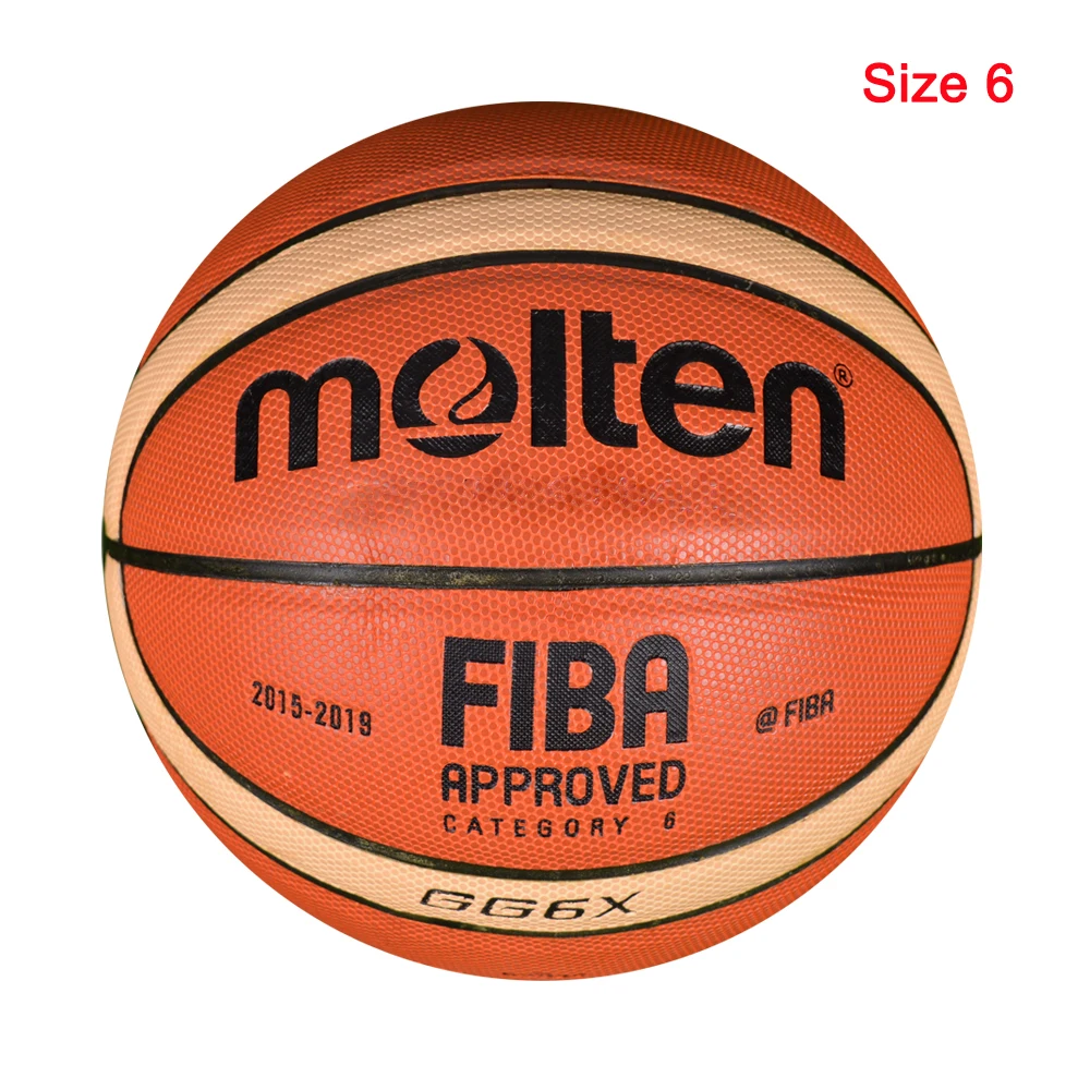 GG6X-Size 6 Новейший профессиональный баскетбольный мяч размер 6 PU материал с бесплатным подарком высокое качество детский тренировочный спортивный баскетбольный мяч baloncesto - Цвет: GG6X-Size 6