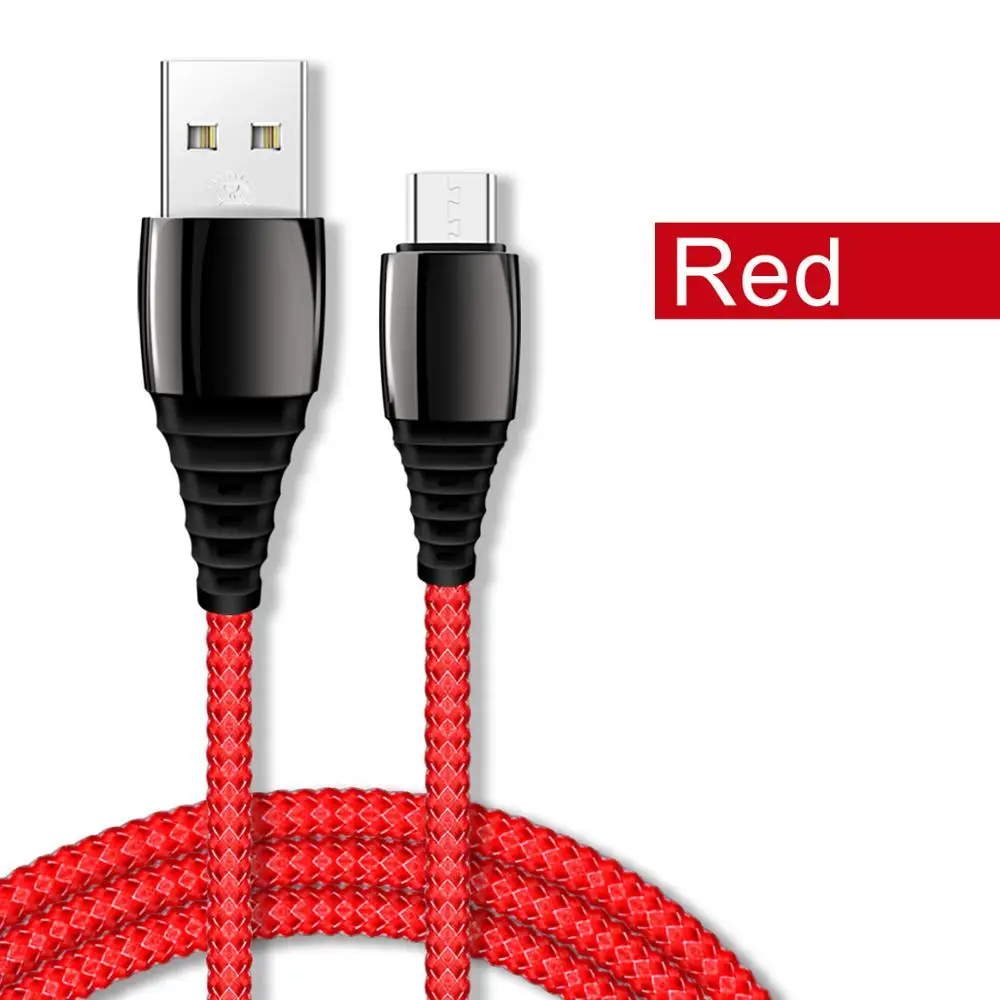 Type C Red Cable GUUGEI 5A type C USB кабель для быстрой зарядки USB C кабель для зарядки телефона из цинкового сплава с нейлоновой оплеткой type-C провод для передачи данных для смартфона - Цвет: Type C Red Cable