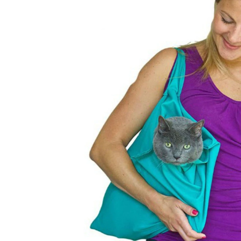 Маленькая сумка переноска для собак и кошек Складная Сумка тоут через плечо