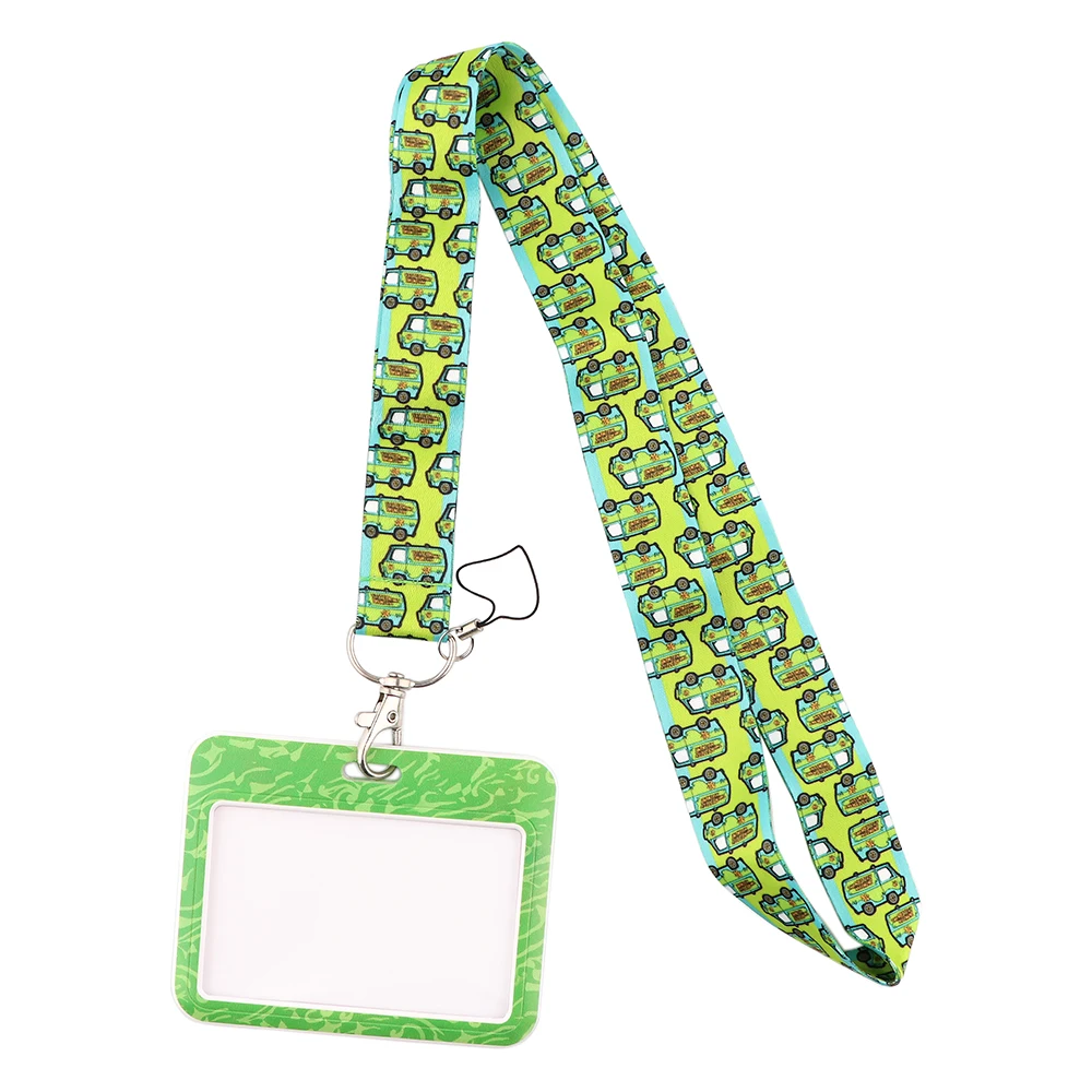 ER759 Пёс из мультфильма зеленый автобус держатель для банковской кредитной карты