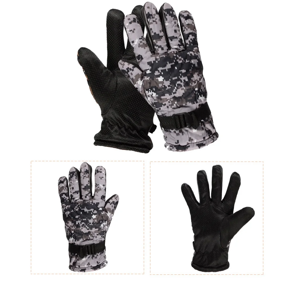 Камуфляжные мужские зимние перчатки для спорта на открытом воздухе