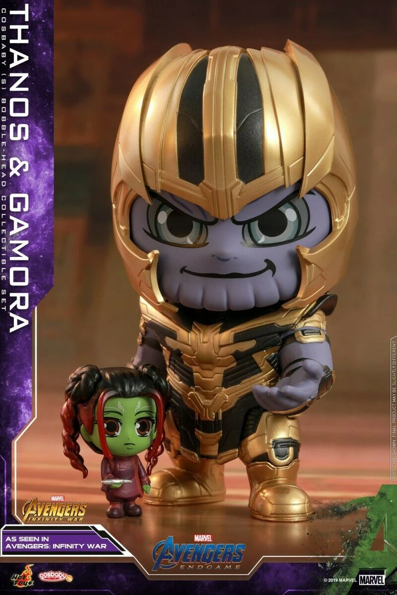 Горячие игрушки Thanos& Gamora девушка Cosbaby Bobble-Head Кукла Мстители: эндигра фигурки милые мини-фигурки модель для фанатов коллекция