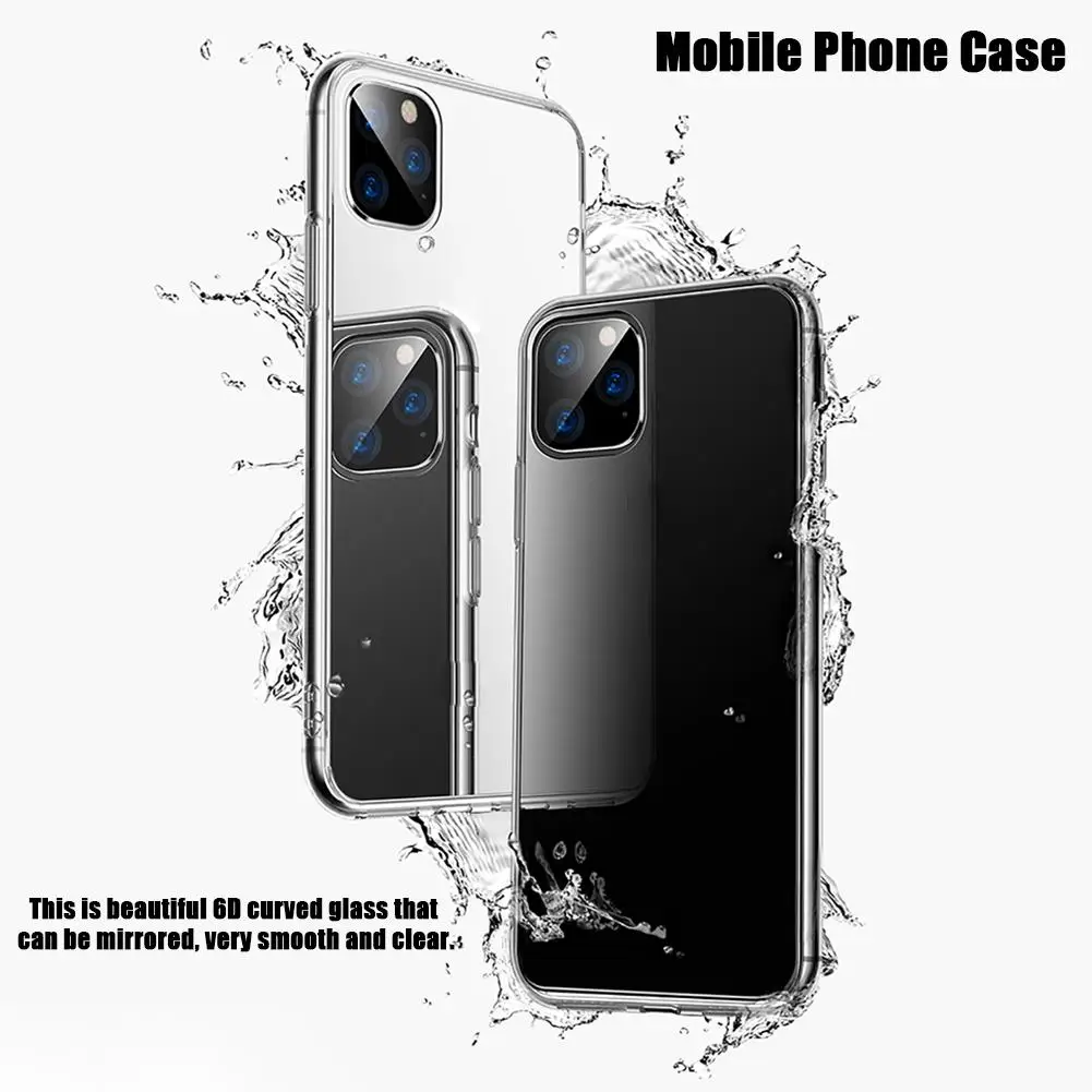Фоточехол для IPhone 11 6 1 5 8 прозрачный чехол из закаленного стекла с защитой от