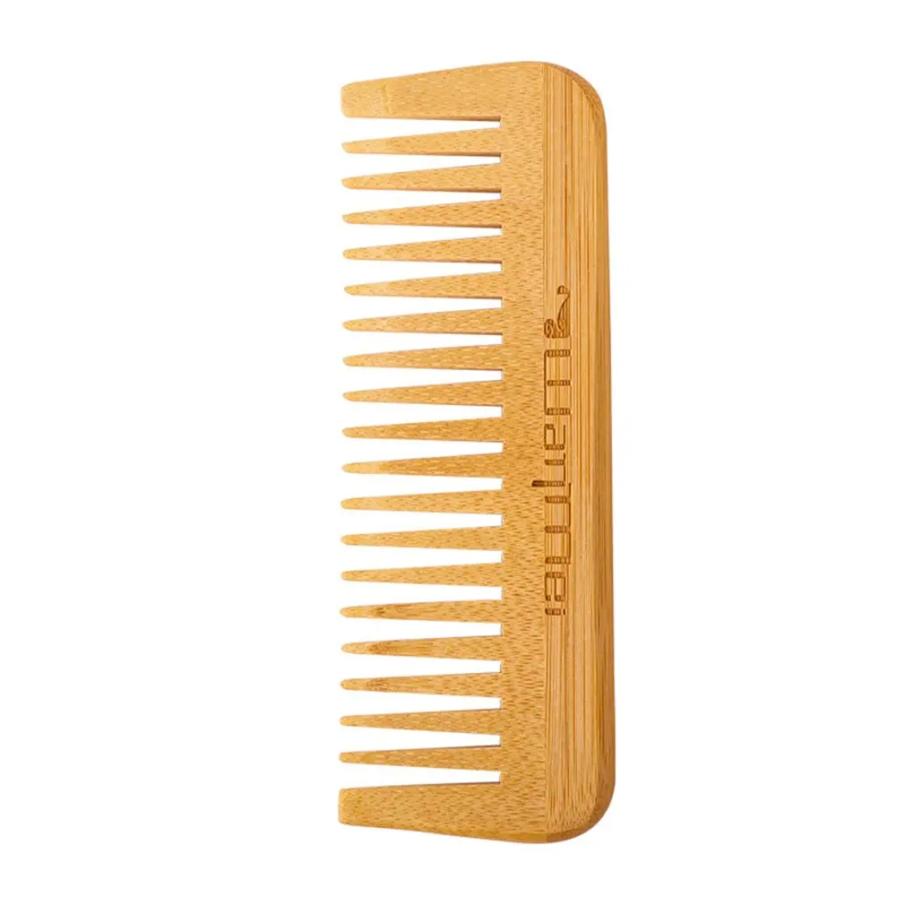 

1PC Natural Bamboo Hair Comb Massage Scalp Anti-static Men's Beard Comb Hair Modeling Tool Hairbrush Extension Hairdressing