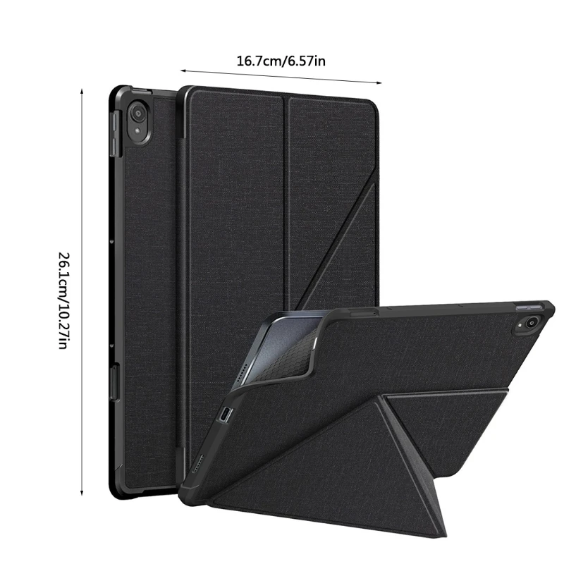 

Case for 11.5in Tab P11 Pro eReader Premium TPU Leather 2 Angle Origami Stand Protective Cover with Auto Sleep wake QXNF