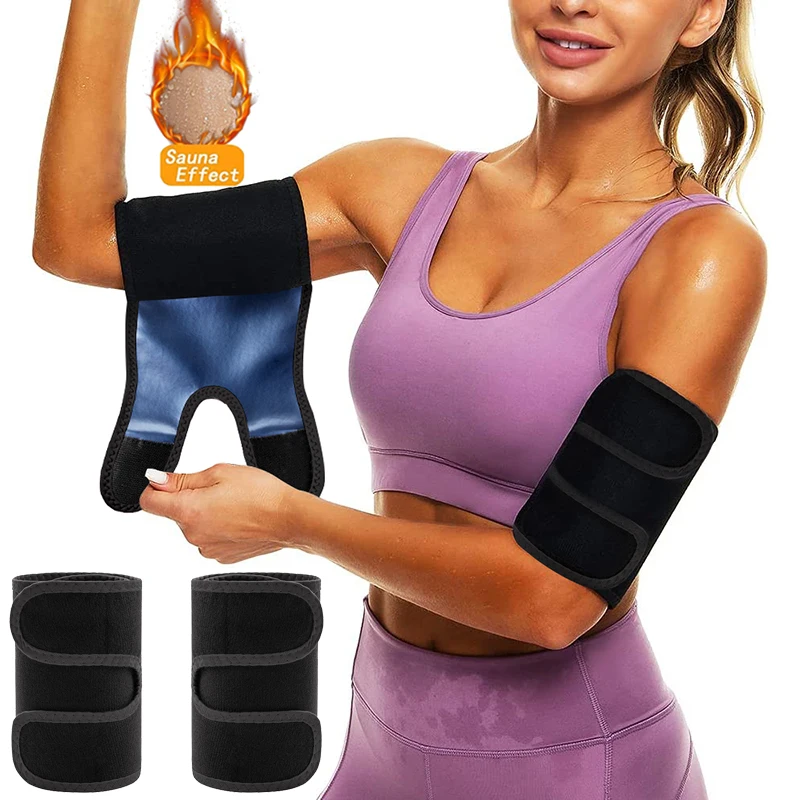 

Arm Trimmers Sauna Sweat Arm Bands for Women One Pair Arm Shaper Wraps Arm Slimmer Arm Trainer Toner Sleeves for Sports Workout